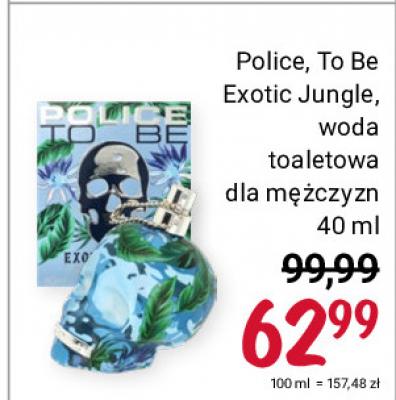 Woda toaletowa Police to be exotic jungle promocja
