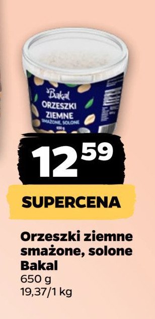 Orzeszki ziemne smażone solone Bakal crunch promocja