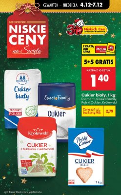 Cukier z buraków cukrowych 1 kg Królewski promocja w Biedronka