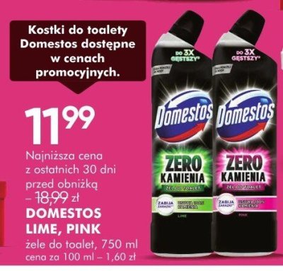 Żel do toalet Domestos Lime, Pink 750 ml promocja w Super-Pharm