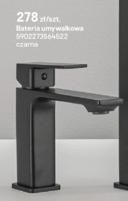 Bateria umywalkowa czarna Valvex Harris promocja w Castorama