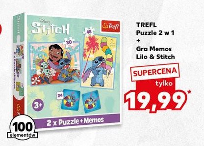 Puzzle 2 w 1 + memos lilo & stitch Trefl promocja