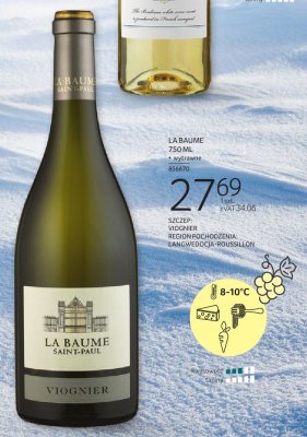 Wino La Baume Viognier 750ml białe wytrawne promocja w Selgros
