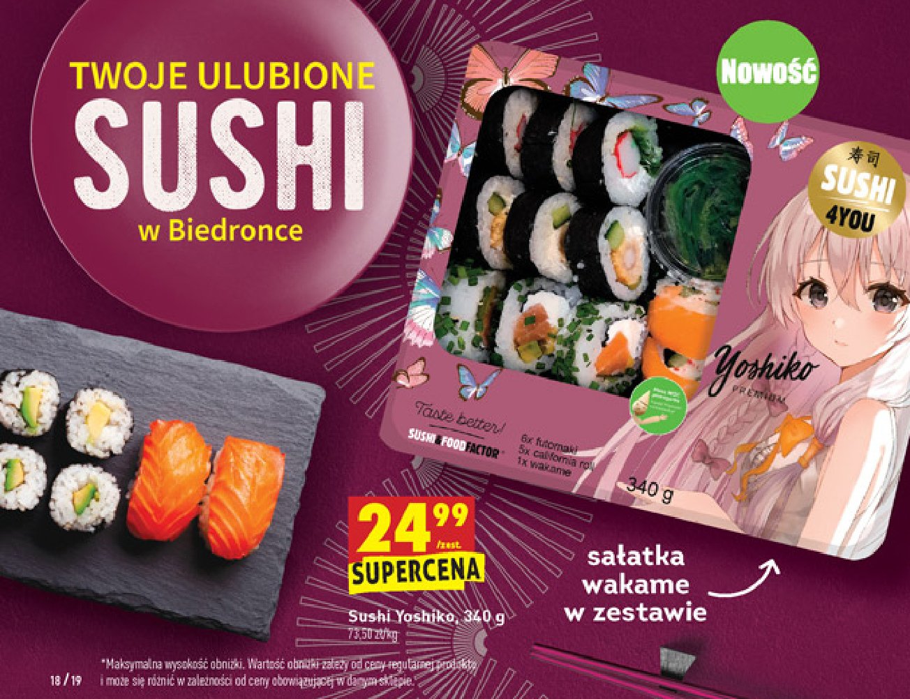 Sushi yoshiko Sushi 4you promocja