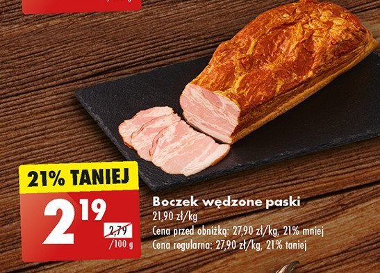 Boczek wędzony paski promocja