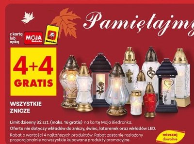 Znicz promocja w Biedronka