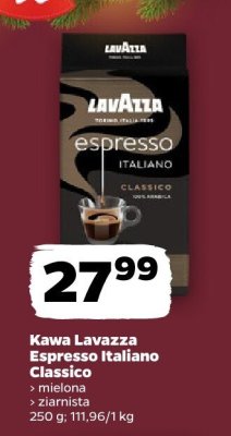 Kawa Lavazza Espresso Italiano Classico, mielona, ziarnista promocja w Netto