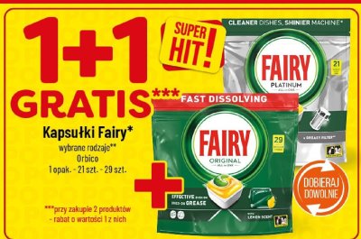 Kapsułki do zmywarki Fairy Original 29 szt. promocja w POLOmarket