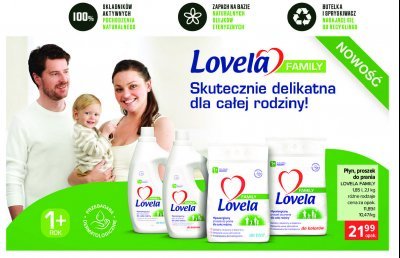 Proszek do prania do bieli family Lovela promocja