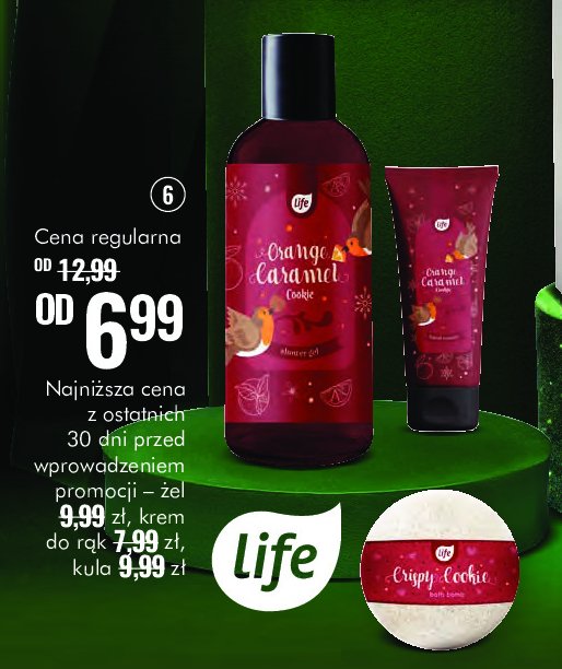 Żel pod prysznic orange caramel cookie Life (super-pharm) promocja