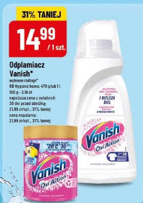 Odplamiacz Vanish 470g lub 1l promocja w POLOmarket