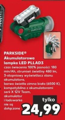 Lampka led pllad3 Parkside promocja