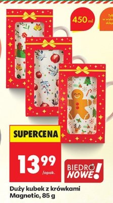 Duży kubek z krówkami Magnetic, 85 g promocja w Biedronka