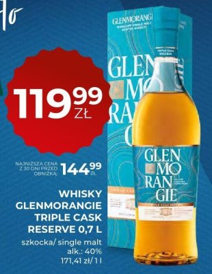 Whisky Glenmorangie Triple Cask Reserve 0,7 l promocja w Duży Ben