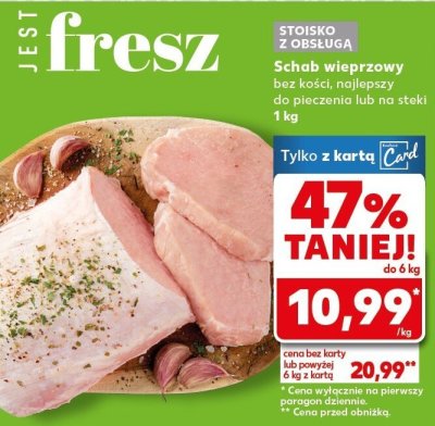 Schab wieprzowy bez kości promocja w Kaufland