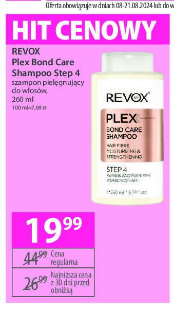 Szampon do włosów step 4 Revox plex Revuele promocja