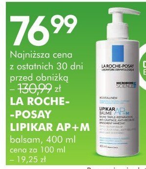Balsam LIPIKAR AP+M LA ROCHE-POSAY promocja w Super-Pharm