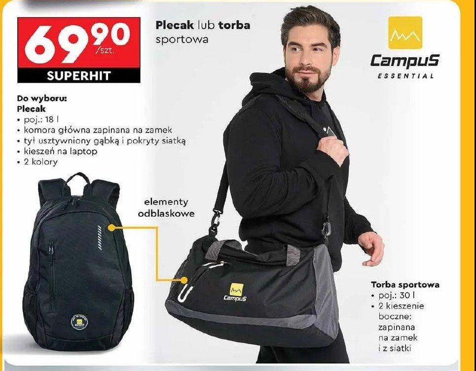 Torba sportowa 30 l CAMPUS promocja