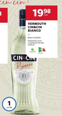 Vermouth CIN&CIN Bianco biały słodki promocja w Stokrotka