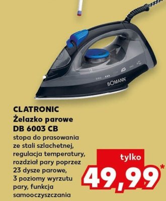 Żelazko parowe CLATRONIC DB 6003 CB promocja w Kaufland