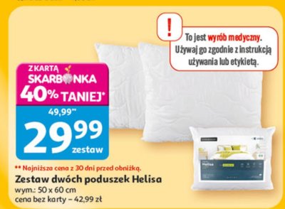 Zestaw dwóch poduszek Helisa wym.: 50 x 60 cm promocja w Auchan