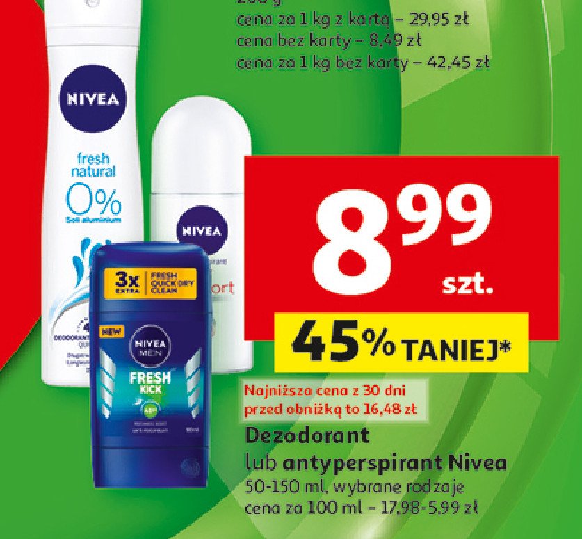 Antyperspirant Nivea men fresh kick promocja