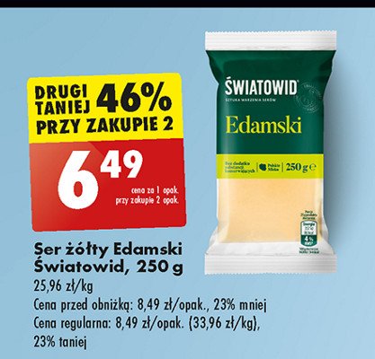 Ser edamski Światowid promocja