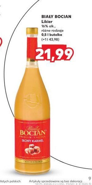 Likier Biały bocian słony karmel promocja
