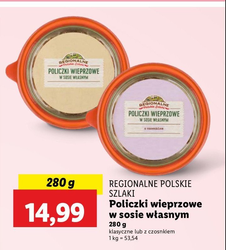 Policzki wieprzowe z czosnkiem REGIONALNE SZLAKI promocja