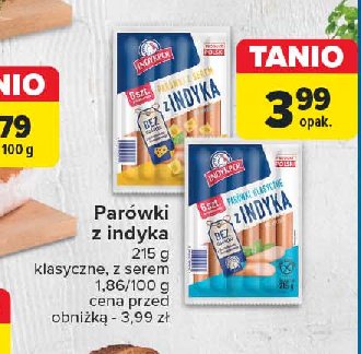 Parówki z indyka klasyczne Indykpol promocja