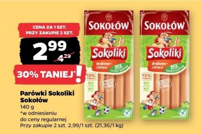Parówki Sokoliki Sokołów promocja w Netto
