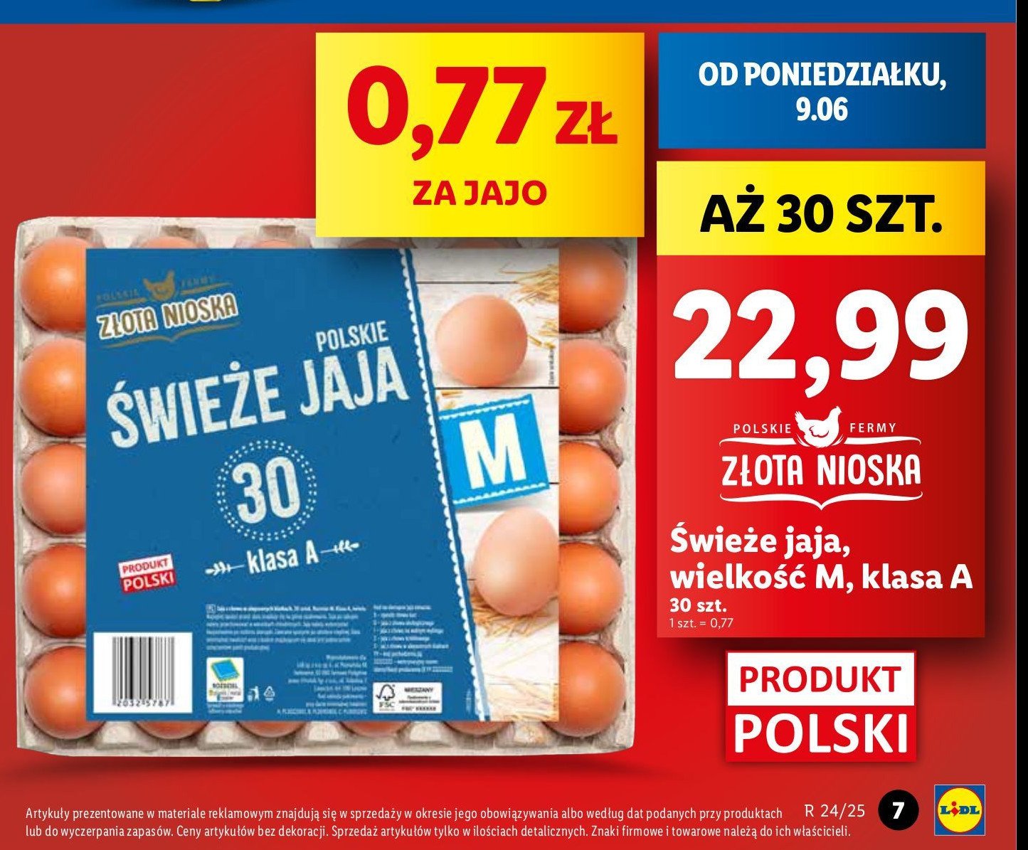 Jaja kl. m Złota nioska promocja