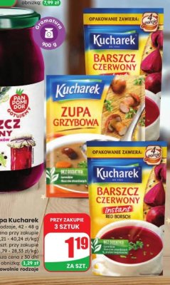 Zupa Kucharek - Barszcz czerwony promocja w Dino