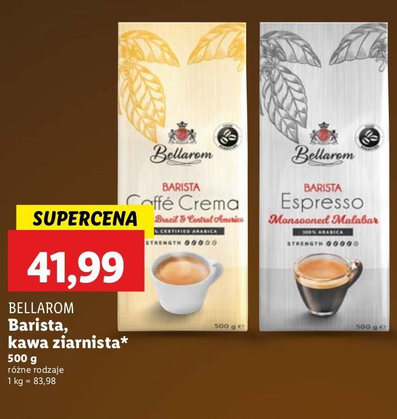 Kawa Bellarom barista espresso promocja