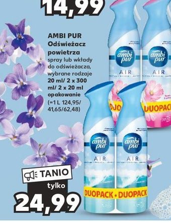 Odświeżacz powietrza flowers and srping Ambi pur promocja