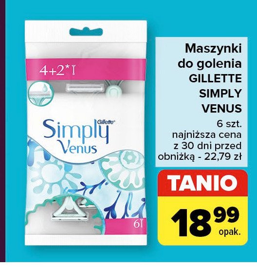 Maszynka do golenia Gillette simply venus 2 promocja