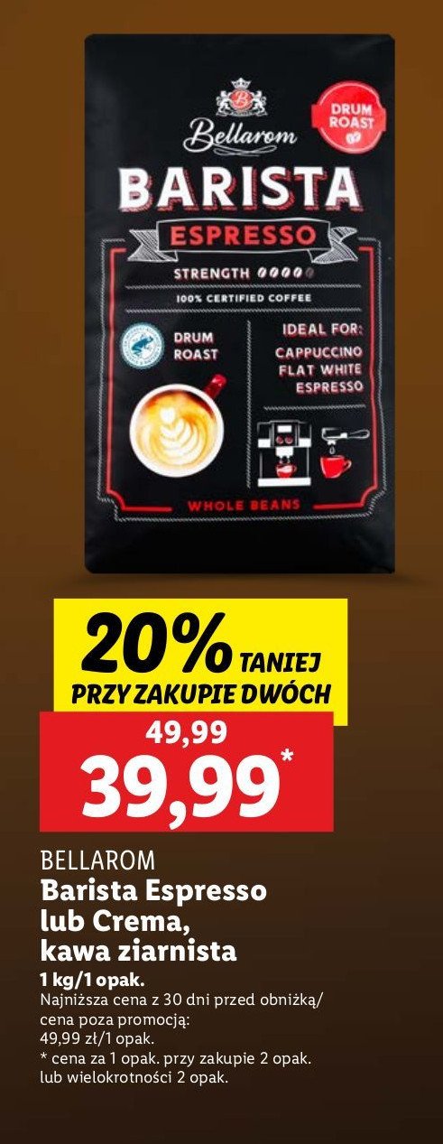 Kawa BELLACREMA ESPRESSO promocja