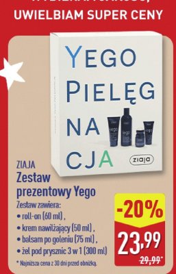 Zestaw prezentowy Yego Ziaja promocja w Aldi