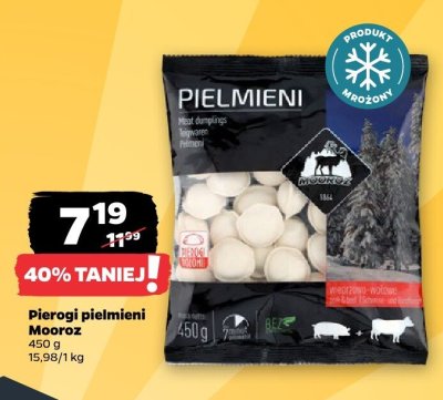 Pierogi pielmieni Mooroz promocja w Netto