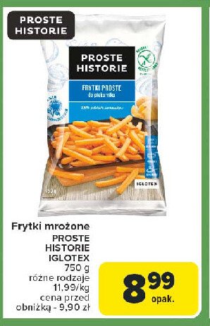 Frytki proste Iglotex proste historie promocja