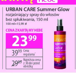 Spray rozjaśniający do włosów Urban care summer edition promocja