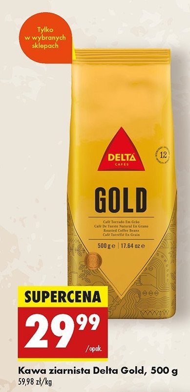 Kawa DELTA GOLD DELTA CAFES promocja