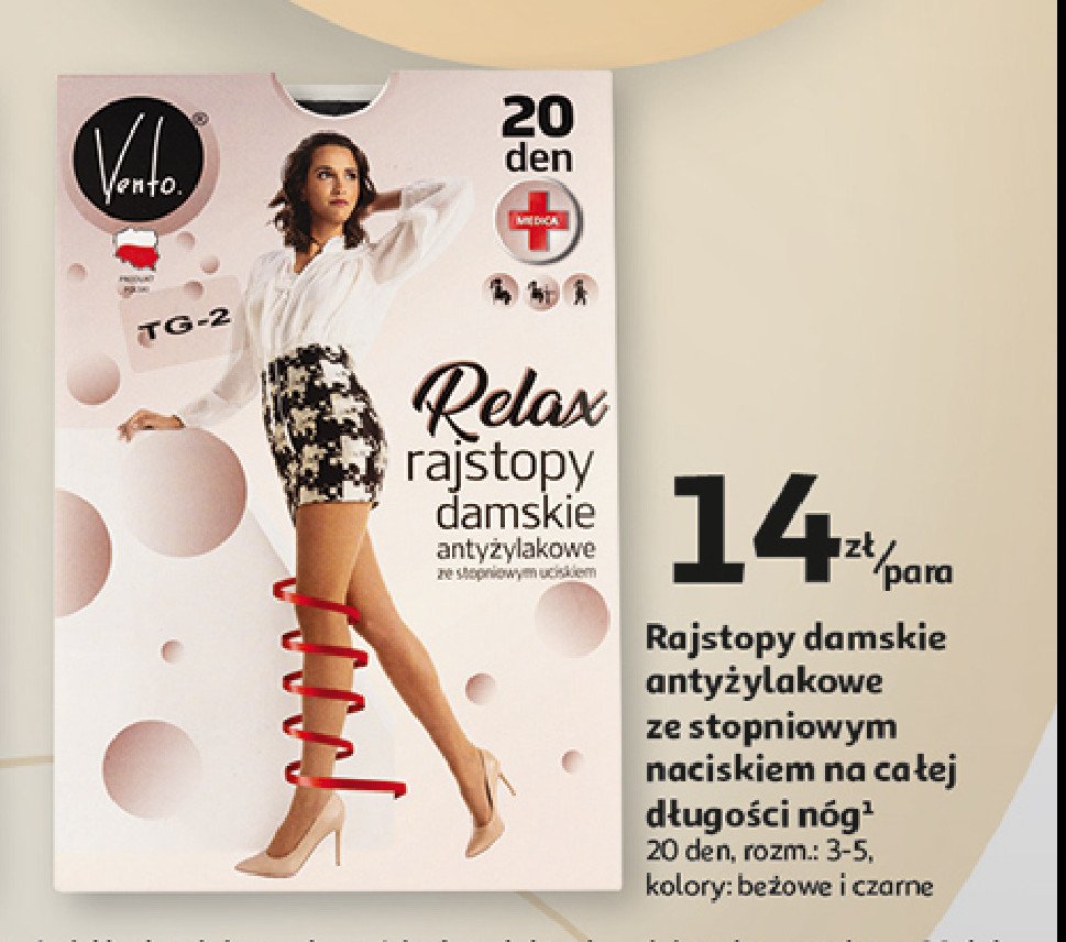 Rajstopy relax 20 den VENTO promocja