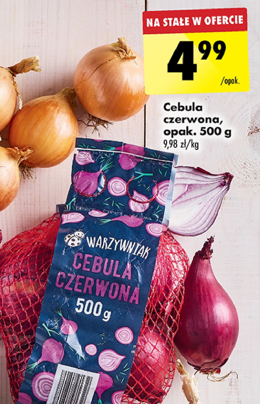 Cebula czerwona Biedronka warzywniak promocja