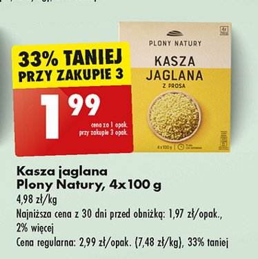 Kasza jaglana Plony natury promocja