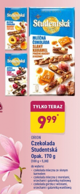 Czekolada bia艂a z makiem i 艣liwkami Orion studentska Nestle orion promocja