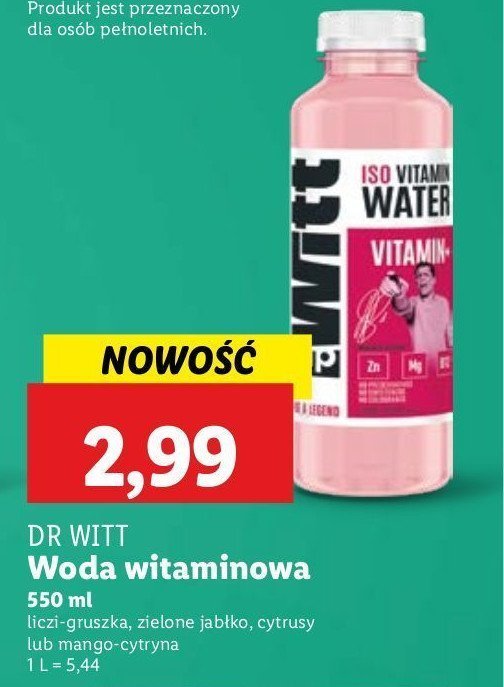 Nap贸j o smaku cytrusowym z wit. c Dr witt vitamin water promocja