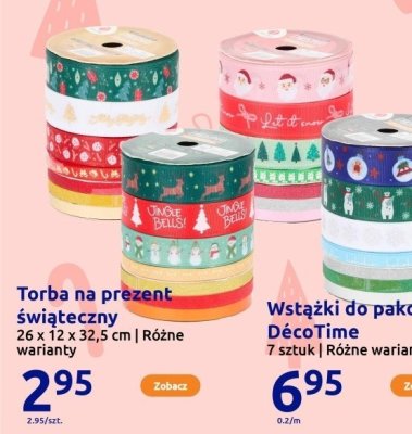 Torba na prezent świąteczny promocja w Action