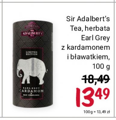 Herbata earl grey z kardamonem Adalbert's tea promocja