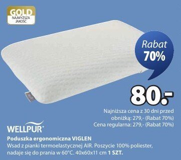 Poduszka termoelastyczna VIGLEN promocja w Jysk